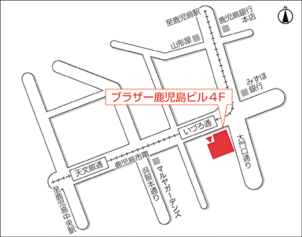 アートネイチャー レディース鹿児島サロン 地図画像