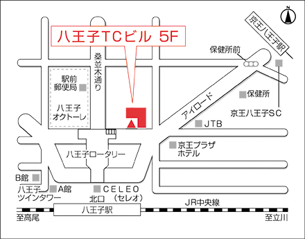 アートネイチャー 八王子店 地図画像