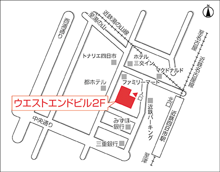 アートネイチャー 四日市店 地図画像