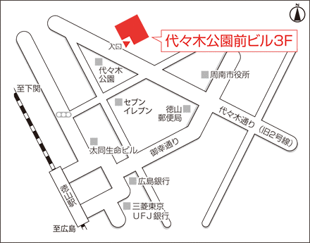 アートネイチャー 徳山店 地図画像