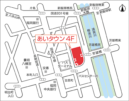 アートネイチャー 飯塚店 地図画像