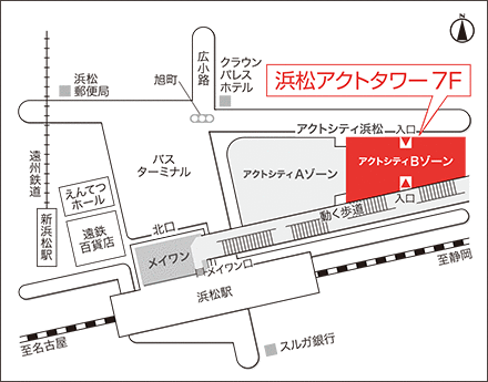 アートネイチャー 浜松店 地図画像