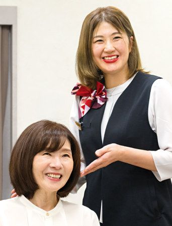 カット・カラー・ウィッグ調整を終えた浅井さんの完成スタイル