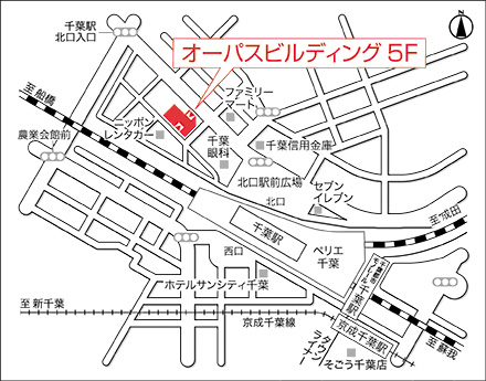 アートネイチャー レディース千葉サロン 地図画像