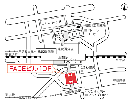 アートネイチャー レディース船橋サロン 地図画像