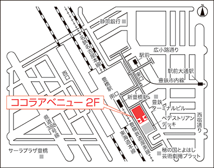 アートネイチャー レディース豊橋サロン 地図画像