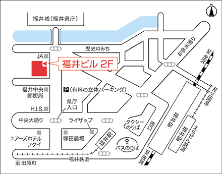 アートネイチャー レディース福井サロン 地図画像