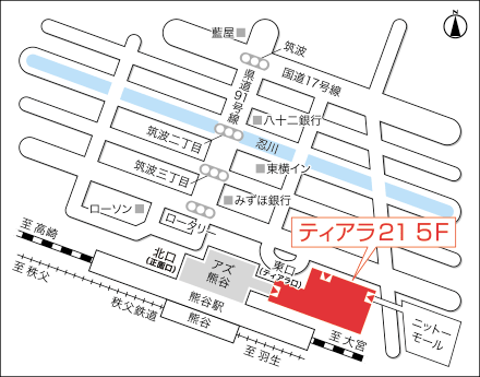 アートネイチャー レディース熊谷サロン 地図画像