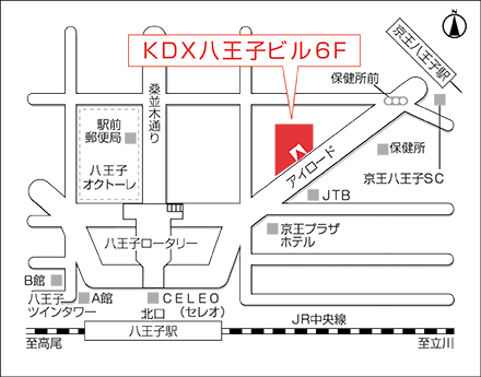 アートネイチャー レディース八王子サロン 地図画像