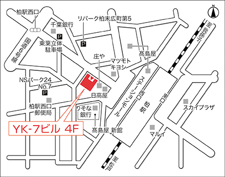 アートネイチャー レディース柏サロン 地図画像