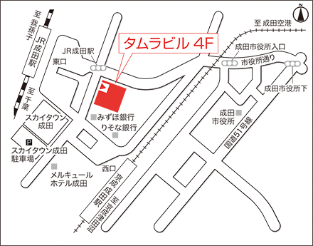 アートネイチャー レディース成田サロン 地図画像