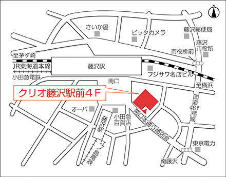 アートネイチャー レディース藤沢サロン 地図画像