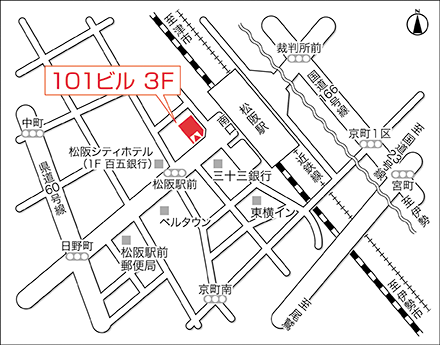 アートネイチャー レディース松阪サロン 地図画像