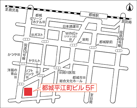 アートネイチャー レディース都城サロン 地図画像