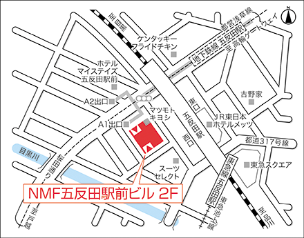 アートネイチャー レディース五反田サロン 地図画像