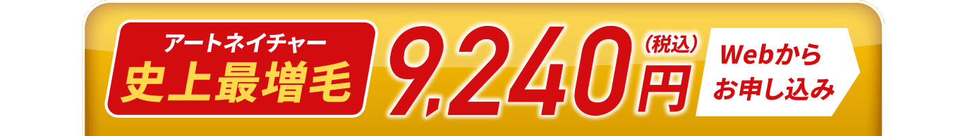 アートネイチャー史上最増毛 9,240円（税込）Webからお申し込み