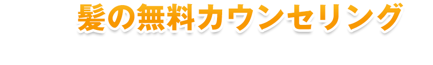 まずは、髪の無料カウンセリングであなたに最適な定額増毛プランをご案内します