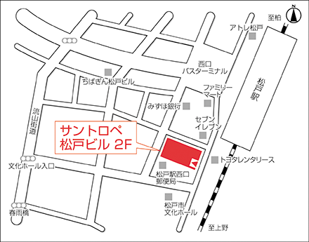 アートネイチャー 松戸店 地図画像