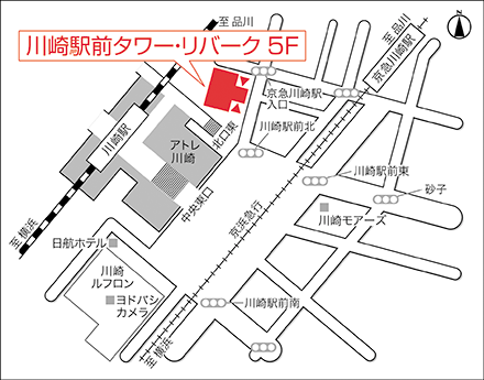 アートネイチャー 川崎店 地図画像