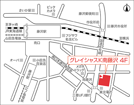 アートネイチャー 藤沢店 地図画像