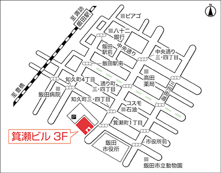 アートネイチャー 飯田店 地図画像
