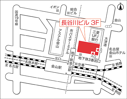 アートネイチャー 金山店 地図画像