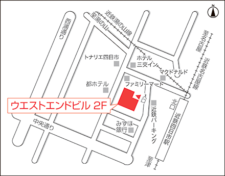 アートネイチャー 四日市店 地図画像