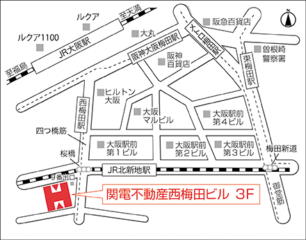 アートネイチャー 大阪本店 地図画像