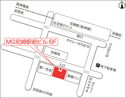 アートネイチャー 尼崎店 地図画像