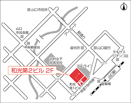 アートネイチャー 山口店 地図画像