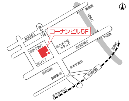 アートネイチャー 新居浜店 地図画像