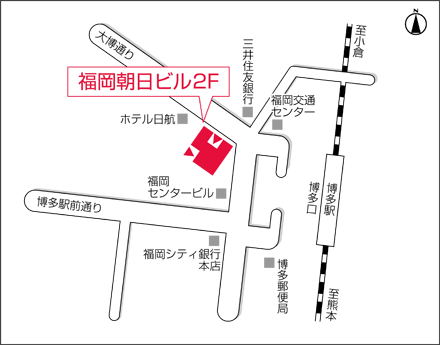 アートネイチャー 博多店 地図画像