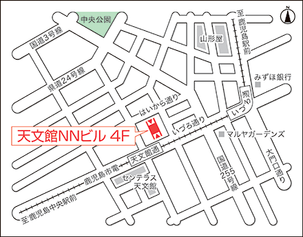 アートネイチャー 鹿児島店 地図画像