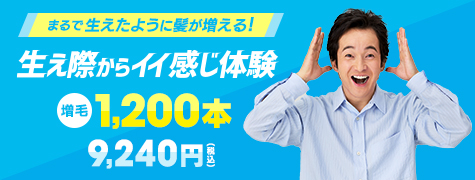 クリアマープ 増毛1,200本 9,240円(税込)